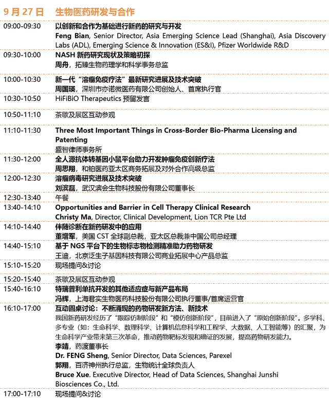 大咖云集：2019中国生物医药创新合作大会嘉宾&议程-肽度TIMEDOO