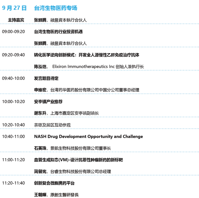 大咖云集：2019中国生物医药创新合作大会嘉宾&议程-肽度TIMEDOO