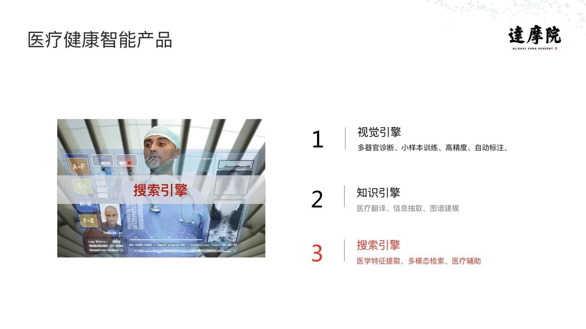 阿里云智能·达摩院|医疗智能实践与探索PPT-肽度TIMEDOO