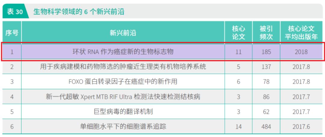 连续三年荣登榜首!环状RNA再次成为前沿热点-肽度TIMEDOO