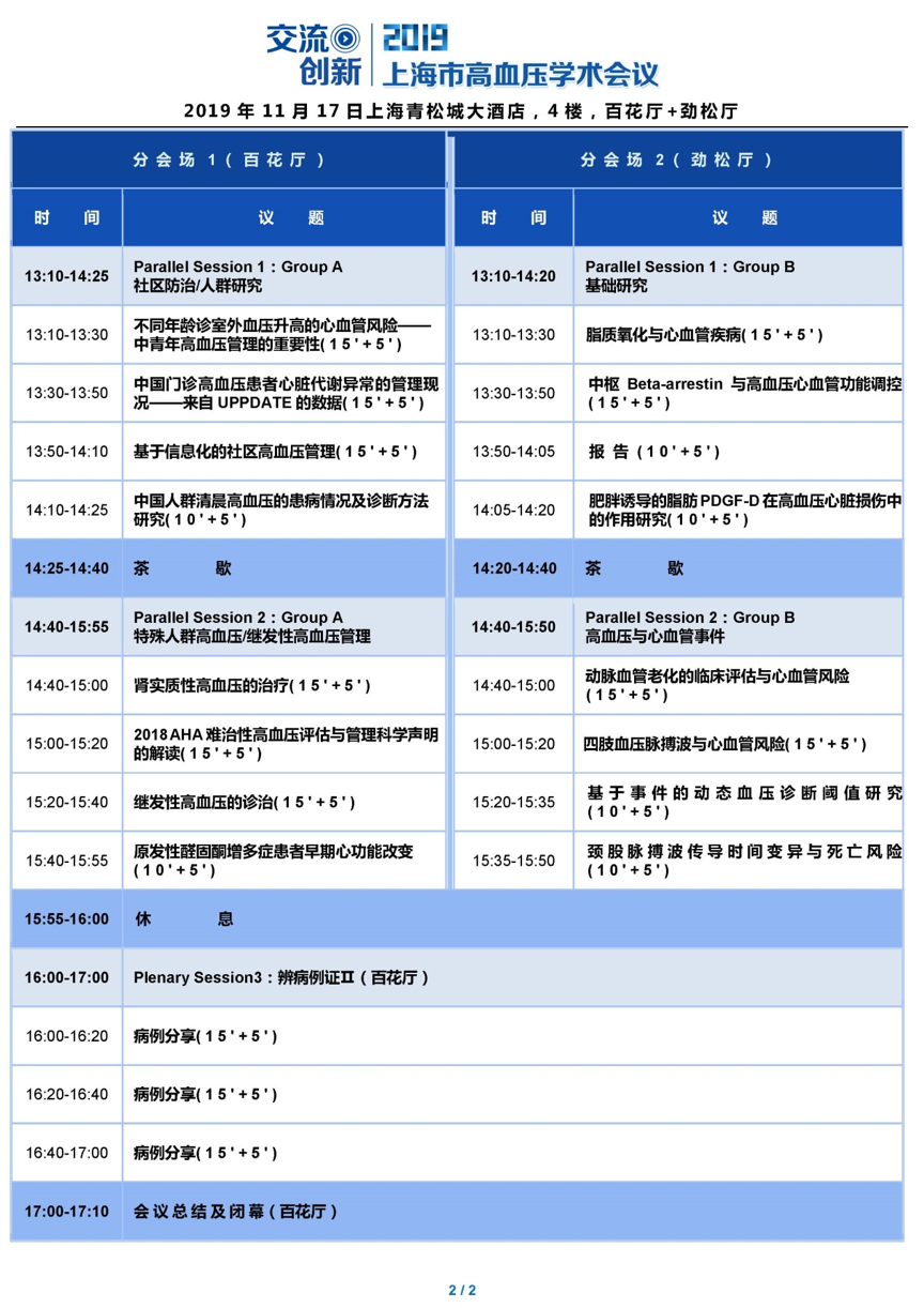 2019上海市高血压学术会议|11月17日·上海青松城大酒店(报名中)-肽度TIMEDOO