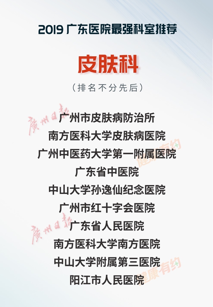 重磅！“广东医院最强科室推荐·2019”正式发布-肽度TIMEDOO