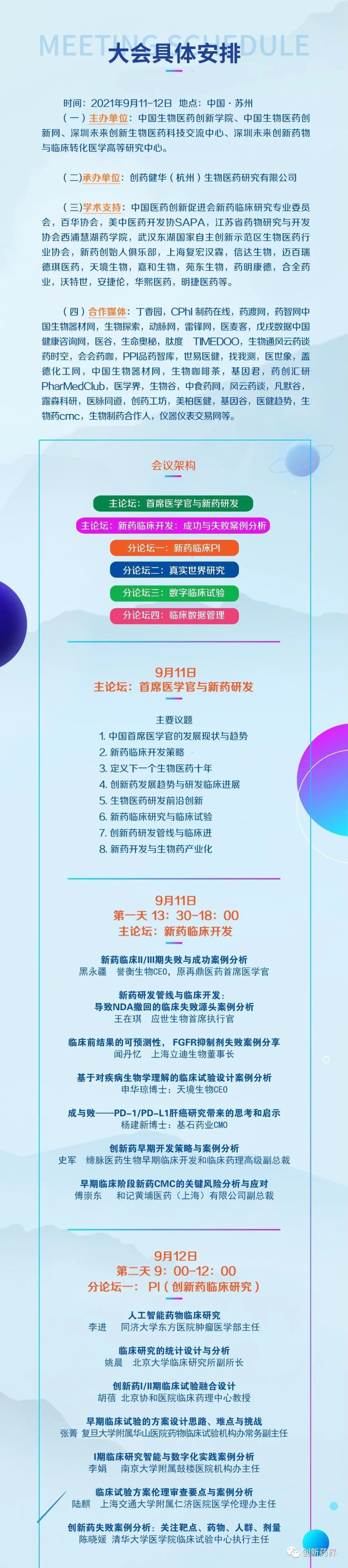 最新议程|2021首席医学官（CMO)大会暨中国新药临床试验与临床研究大会-肽度TIMEDOO