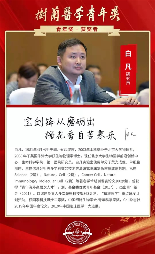第八届“树兰医学奖”名单揭晓!-肽度TIMEDOO