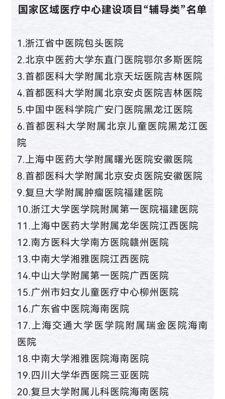 四部门公布第三批国家区域医疗中心建设项目名单-肽度TIMEDOO