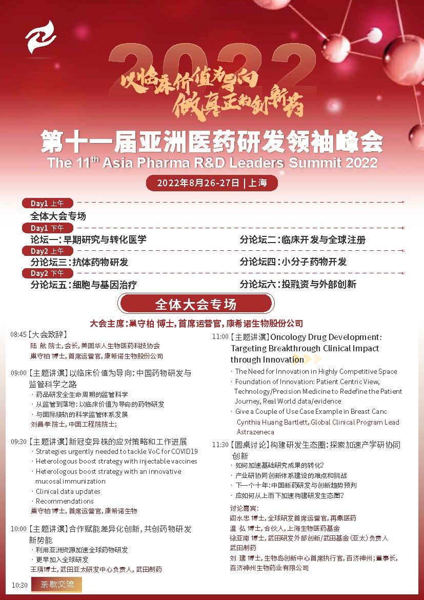 【集结号吹响】以临床价值为导向,70+顶尖研发专家,700+行业同仁齐聚上海,聚焦差异化研发战略,深度赋能创新药物研发!-肽度TIMEDOO