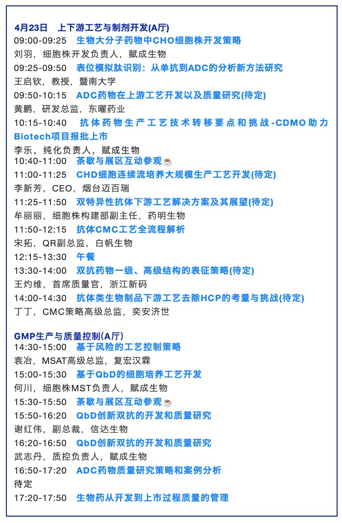 议程公布——BioFuture 2023第六届生物医药未来领袖峰会，4月22日-23日上海-肽度TIMEDOO