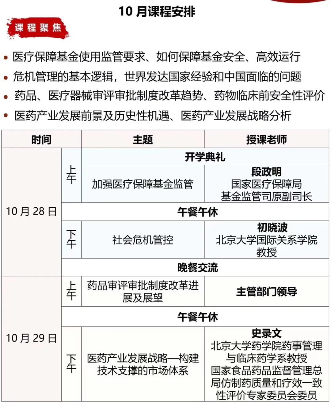 【重磅推荐】北京大学医疗产业投融资领军人才研修班10月28日即将开学-肽度TIMEDOO