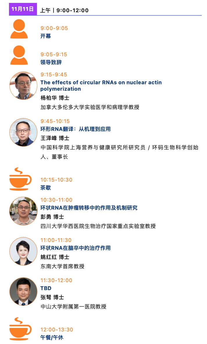 22位专家，7大热点，聚焦环状RNA前沿发展！第七届circRNA研究与产业论坛即将启幕！-肽度TIMEDOO