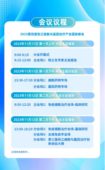 1697785943155858.png 2023年11月11-12日·上海·张江细胞与基因产业国际峰会暨合成免疫学前沿论坛-肽度TIMEDOO