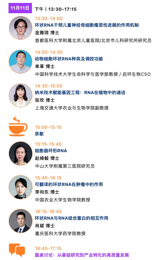 22位专家，7大热点，聚焦环状RNA前沿发展！第七届circRNA研究与产业论坛即将启幕！-肽度TIMEDOO