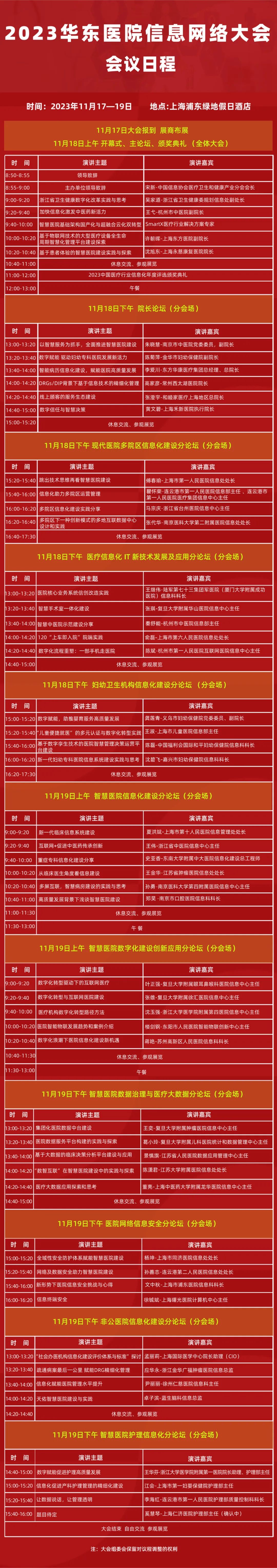 2023年11月17-19日·上海·2023华东医院信息网络大会-肽度TIMEDOO
