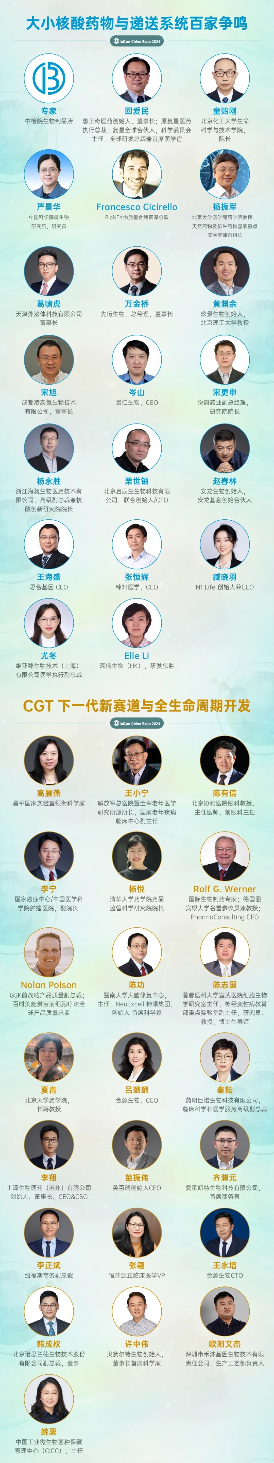 【倒计时6周】| BioCon2024精彩议程首度曝光，超170+位C-Level重磅讲者话题大公开！-肽度TIMEDOO