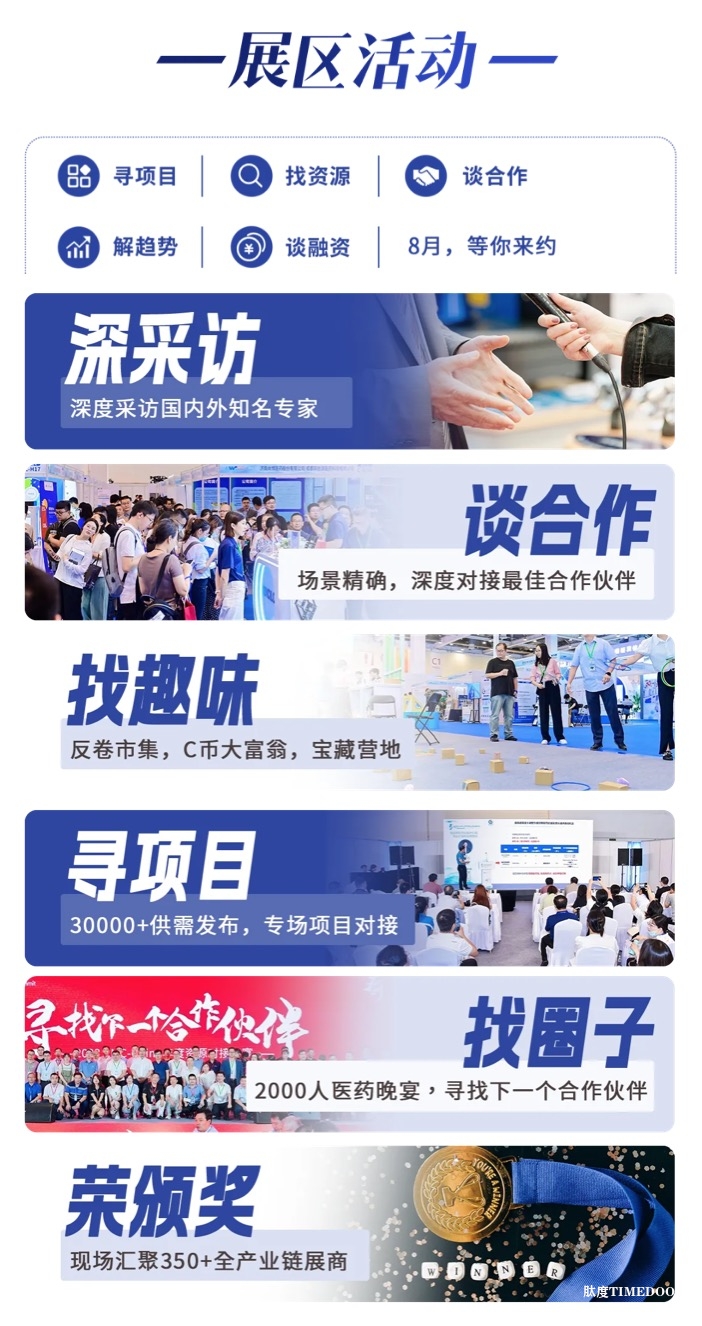 大会日程丨2024CMC-CHINA博览会暨中国生物医药万人年会-肽度TIMEDOO