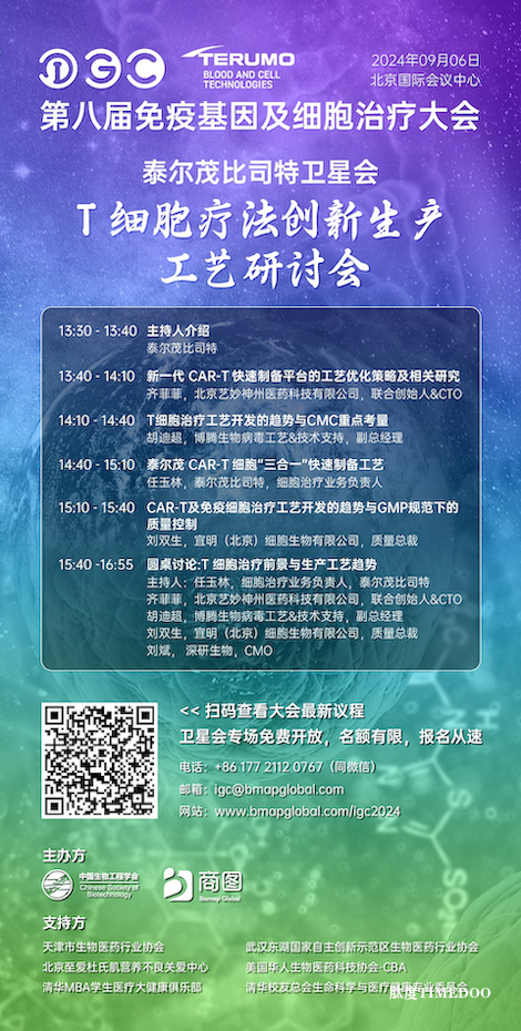 【首发议程抢先看】| 第八届IGC2024如何塑造“现象级”CGT火热盛宴?6周倒计时京城再会!-肽度TIMEDOO