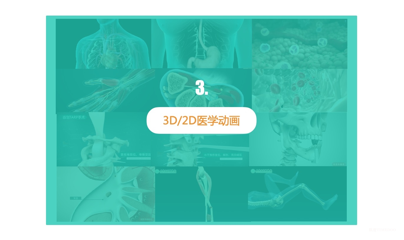 影视：企业产品宣传片/精品课程/3D2D医学动画/医院科室宣传片-肽度TIMEDOO