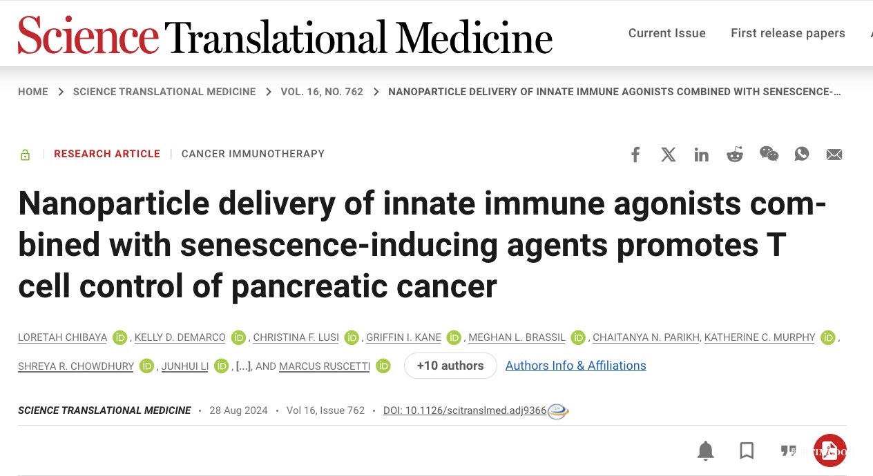 小鼠胰腺癌肿瘤在纳米递送四药组合后缩小-肽度TIMEDOO