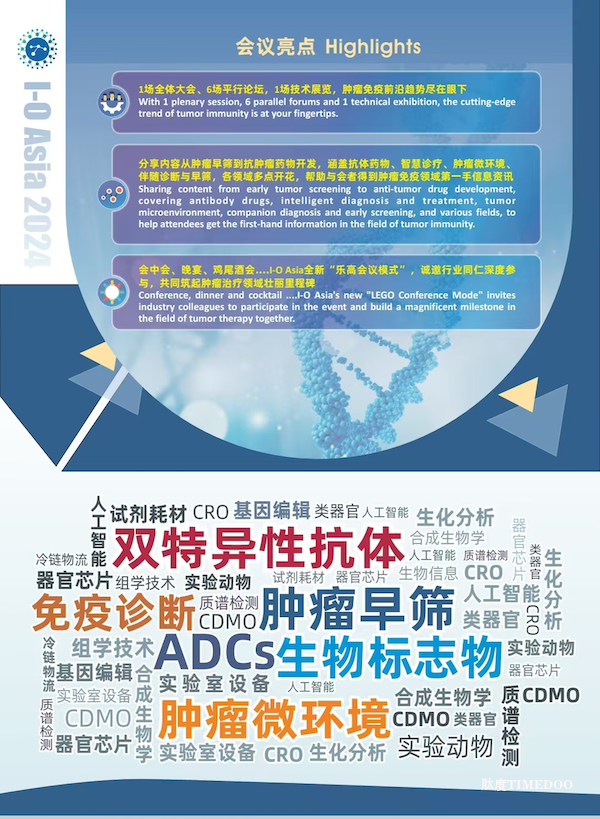 2024年9月26-27日·广州·IO Asia 2024亚洲肿瘤诊疗与药物创新峰会-肽度TIMEDOO