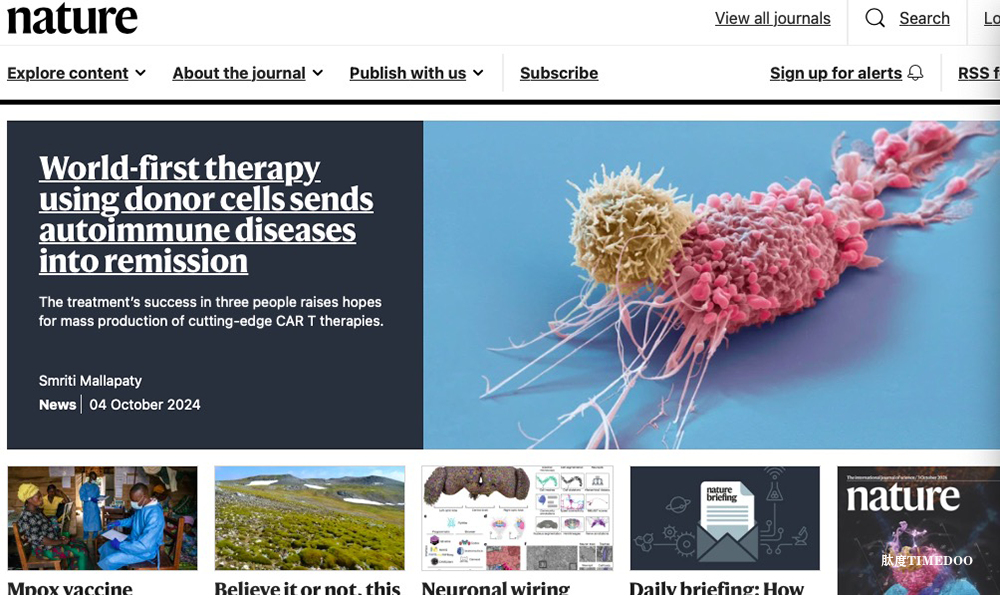 Nature官网头条！我国学者发表国际首个通用CAR-T治疗成果