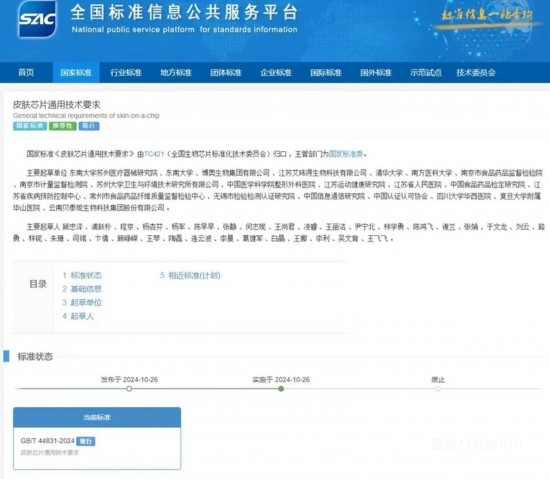 东南大学团队牵头完成中国首个器官芯片国家标准-肽度TIMEDOO