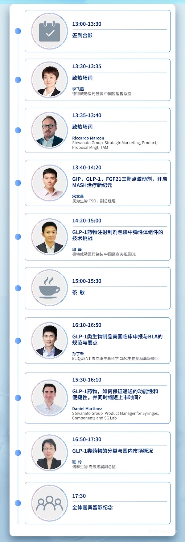 【GLP-1盛会】从原料药到临床商业化包装:全产业链大咖深刻解读,欢迎各位参加~-肽度TIMEDOO