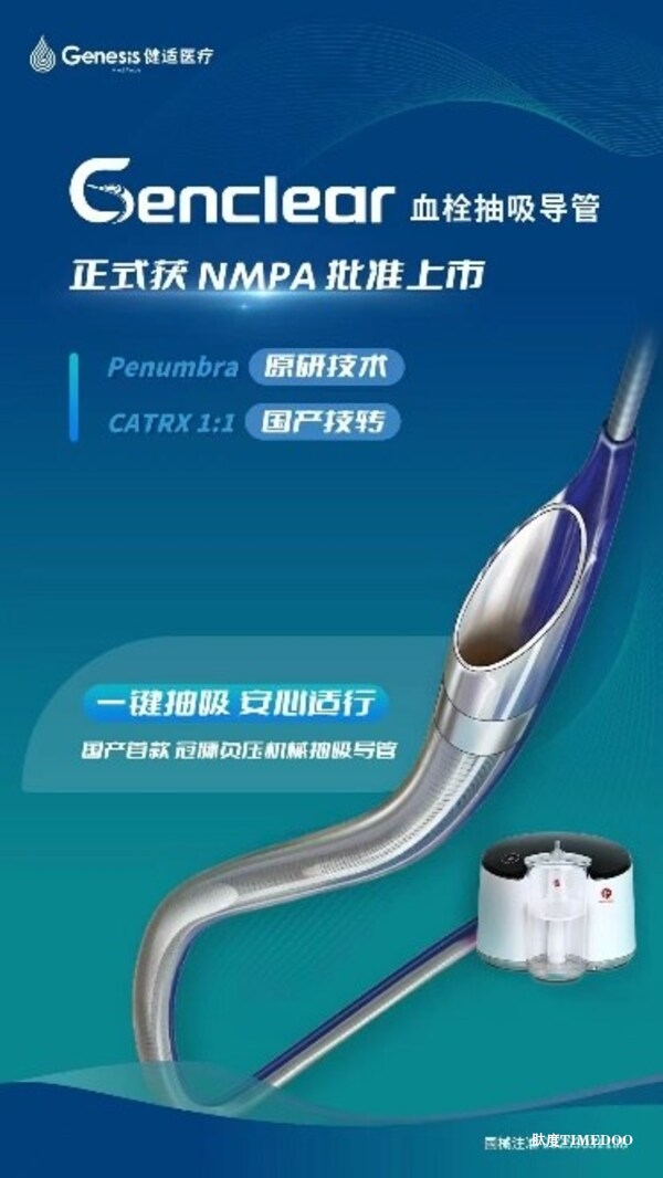 首款国产冠脉负压机械抽吸导管获批