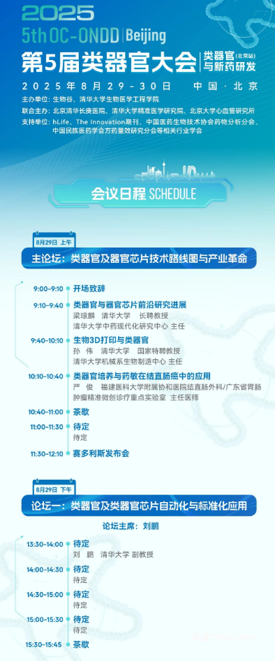 2025年8月29-30日·北京·第5届类器官大会-肽度TIMEDOO
