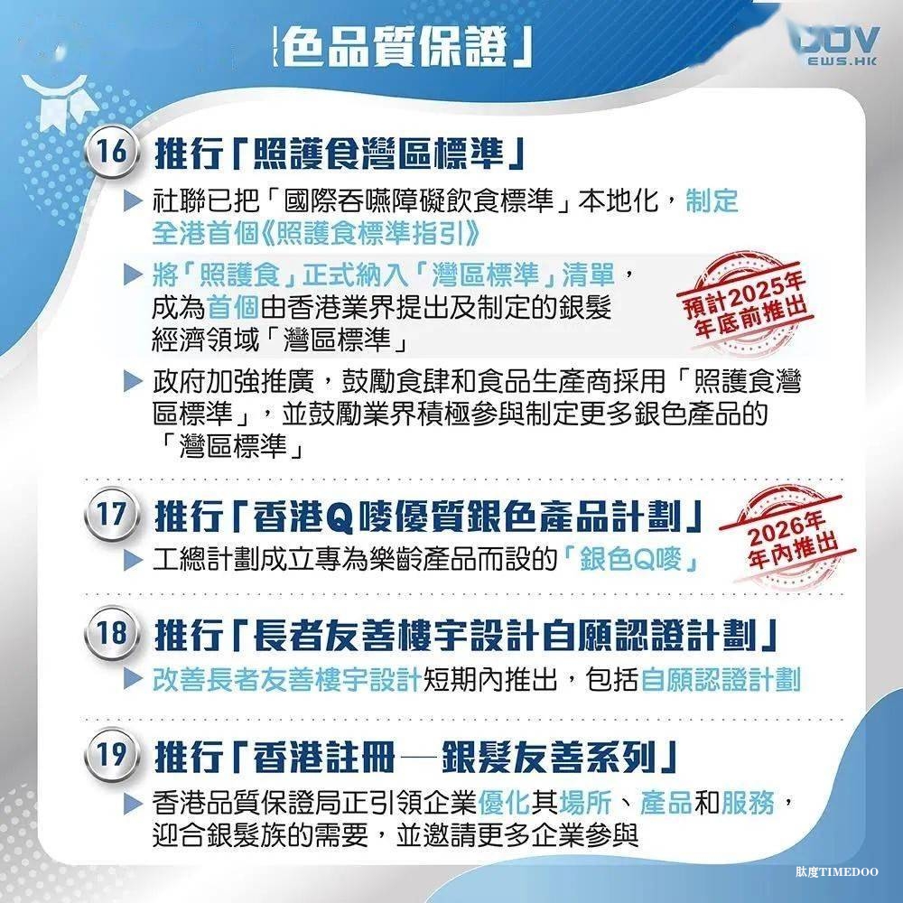 香港18年后老人占1/3,特区政府重磅推出「银发经济30条」-肽度TIMEDOO