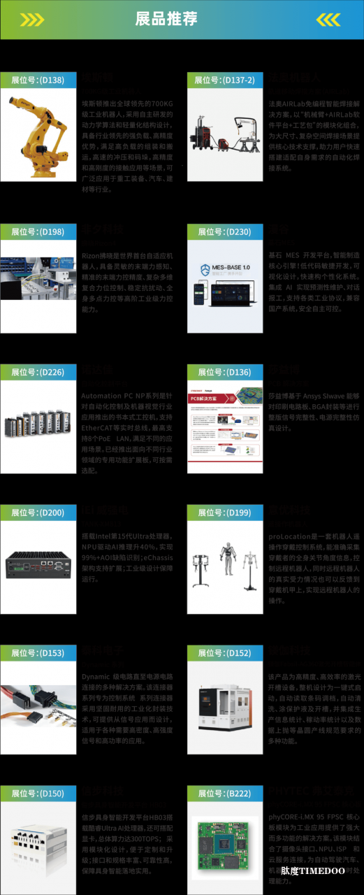 华为、大族、富士康等一众名企重磅亮相WAIE全数会智能工业展及大会 附超全参观攻略-肽度TIMEDOO