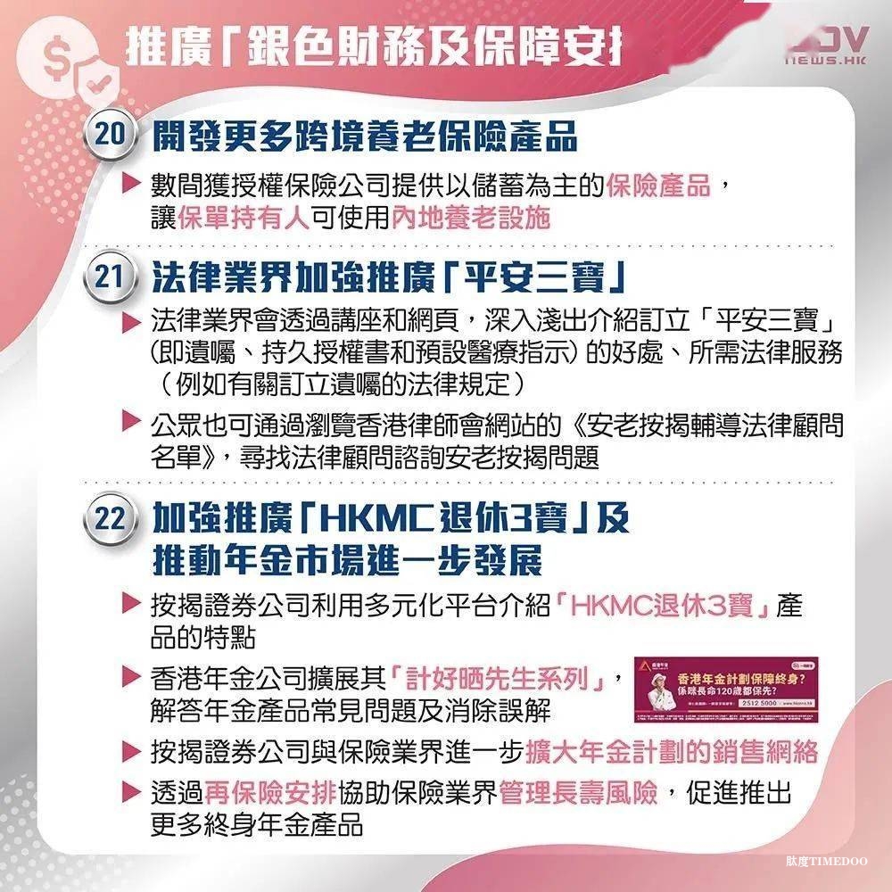 香港18年后老人占1/3,特区政府重磅推出「银发经济30条」-肽度TIMEDOO