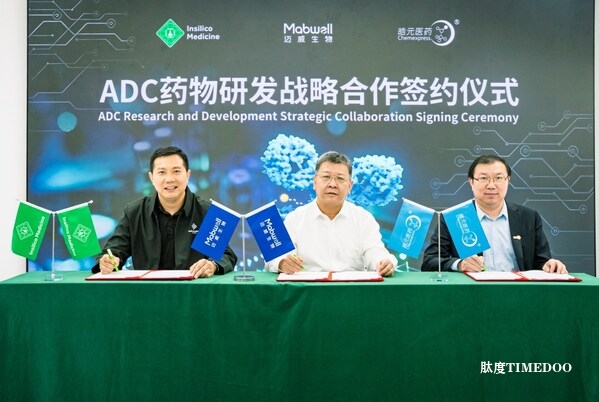 迈威生物、英矽智能、皓元医药达成战略合作协议，高效推进 ADC 药物的创新和开发