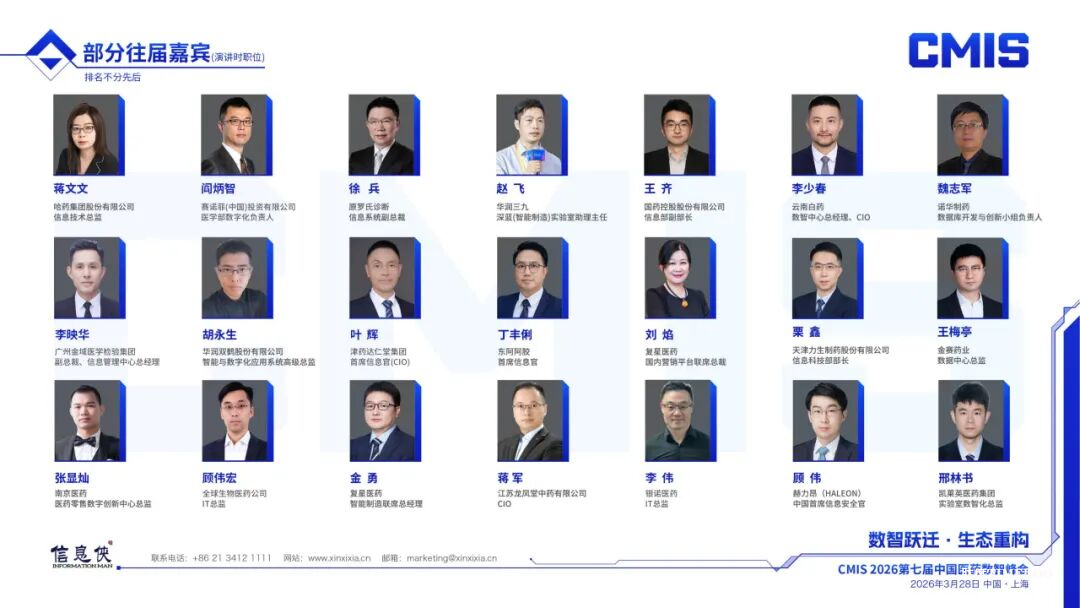 CMIS 2026第七届中国医药数智峰会启动,上海之约等您来!-肽度TIMEDOO