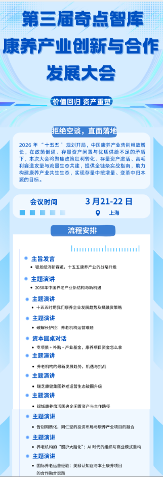 第三届奇点智库康养产业创新与合作发展大会（上海 3月21-22日）-肽度TIMEDOO