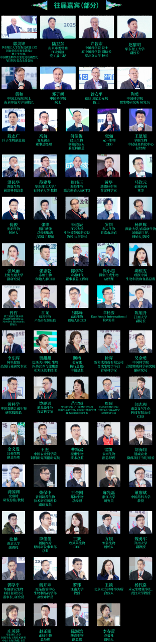 往届嘉宾.png 2026第四届合成生物学产业博览会-肽度TIMEDOO