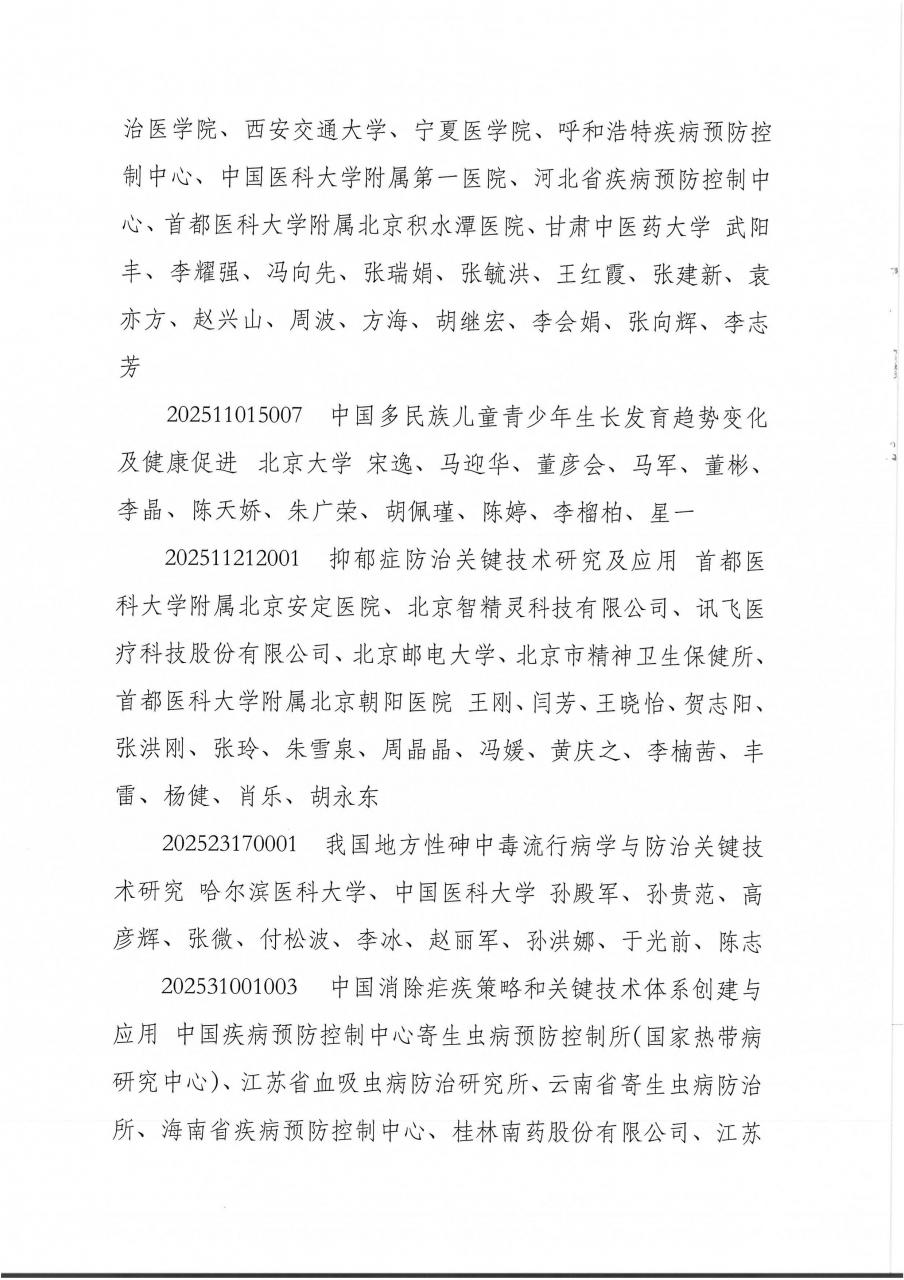 2025年中华预防医学会科学技术奖进入终评项目公示-肽度TIMEDOO