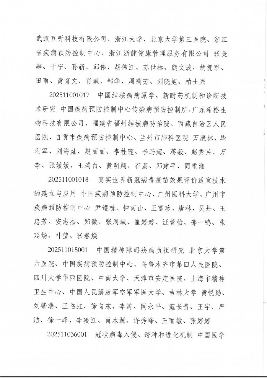 2025年中华预防医学会科学技术奖进入终评项目公示-肽度TIMEDOO
