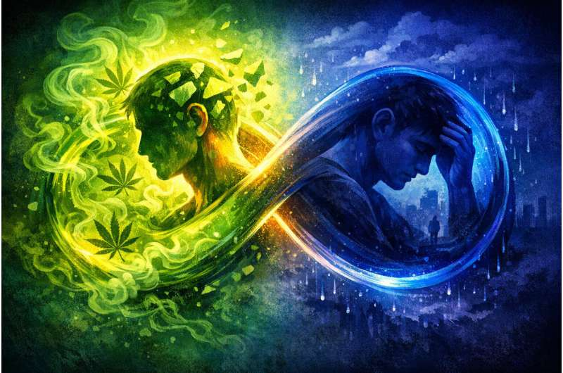 300万人大样本分析证实大麻滥用与抑郁症存在深度双向共病