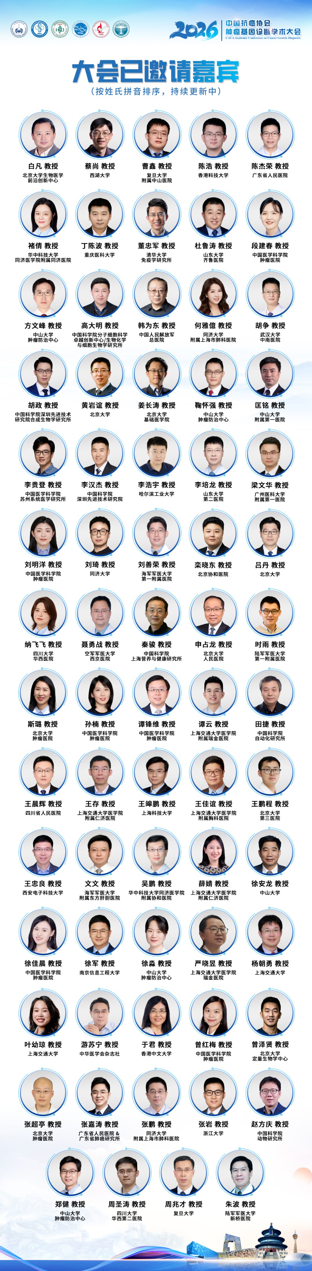 第二轮通知丨2026年中国抗癌协会肿瘤基因诊断学术大会-肽度TIMEDOO