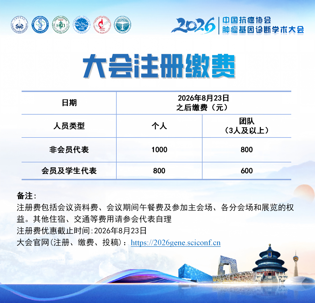 第四轮通知丨2026中国抗癌协会肿瘤基因诊断学术大会-肽度TIMEDOO